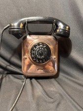 Antique Siemens Rotary telephone- model w-28 wall mounted 1930s era COPPER CASE picture