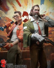 1:8 Harry & Kim Disco Elysium Fan Art UNPAINTED High Quality Garage Kit picture