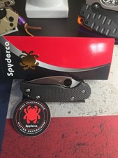 Spyderco Sage 6 Button Lock S30V Satin Blade Carbon Fiber/G10 Handles C123CFBCLP picture