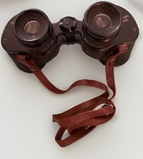 WWII 1943 Westinghouse M3 6x30 Military Binoculars H.M.R. w/ Original Case picture