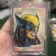 Marvel 2023 Flair X23 Sketch Card 1/1 Marlon Kirk Fernandes 1 of 1 Artist Auto picture