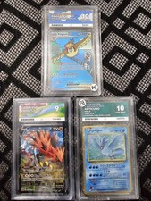 Pokemon Graded Bundle x3 ACE 10 Pidgeot ex Articuno ACE 9 Galarian Zapdos picture