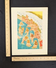 Vintage 1954 Esquire Magazine Color Print Ad Full Page 1950s Original Art Retro picture