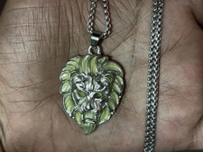 Trillionaire Maker Magical Pendant Silver Lion Protection Luck Success Charm picture