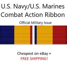 U.S. Navy & U.S. Marines Combat Action Ribbon - OFFICIAL ISSUE (USN USMC) picture