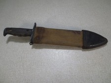 Original WW1 Bolo Fighting Knife US MOD 1917 C.T. Plumb St Louis 1918 Scabbard picture