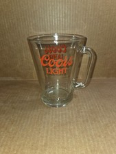 Pitcher Glass Coors Light 40 oz Rare No Pour Spout picture