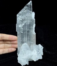 Rare FLUORESCENT - 165mm 480g POWERFUL clear Selenite, Natural Mineral Specimen picture