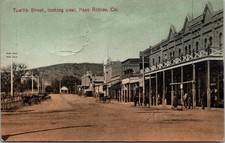 c1908 Twelfth Street Looking West Paso Robles California CA Arnold Postcard picture