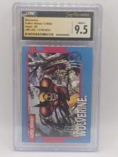 Wolverine X-Men Series 1 #2 1992 Impel Jim Lee CGC 9.5 Signature Series Auto picture