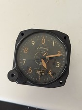 VINTAGE BENDIX TYPE C-14 AIRCRAFT AIRSPEED INDICATOR GAUGE, Untested picture