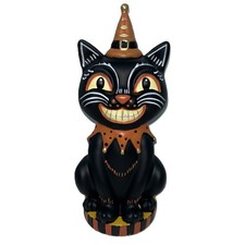 New Walmart Walgreens Halloween Circus Carnival Black Cat Retro 7 3/4 inches picture