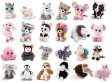 NICI 22-25cm Plush Animal Bear Mouse Hedgehog Husky Dog Elephant Unicorn Wolf Cuddle picture