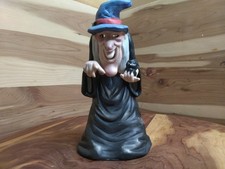 Vintage 1989 Enesco Ceramic Tea Light Candle Holder 8 Inch Tall picture
