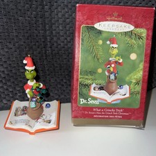 Hallmark Ornament Dr. Seuss What A Grinchy Trick  ---522-85 picture
