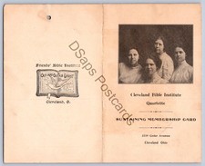 K55/ Victorian Trade Card c1900s Cleveland Ohio Bible Institute Card 400 picture