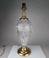 Rare Waterford Crystal Cut Table Lamp Urn Shape 21