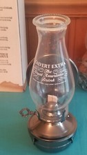 Vtg NEW IN BOX Calvert Extra Whiskey Liquor Promo Hurricane Oil Lamp Lantern  picture