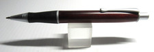 TERZETTI Explorer HEAVY BRASS Metal Large Click Top Ballpoint Pen- ROSEWOOD/CT picture