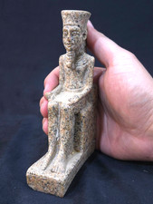 Authentic Ancient Egyptian Antiques Rare King Khufu Statue Authentic BC picture