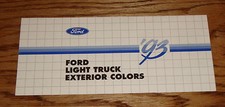 1993 Ford Light Truck Exterior Colors Brochure 93 Pickup Bronco F-Series picture