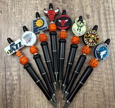Sports Basketball pen Custom beaded pen. Gift, basket filler, collect picture