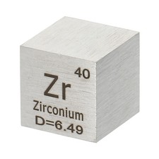 Zirconium Cube,10mm Zr Density Cube High Density Element Cube Unique Metal Cube picture