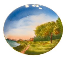 WILKSBARRE Pennsylvania PA Antique RIVERFRONT Germany Souvenir PLATE picture