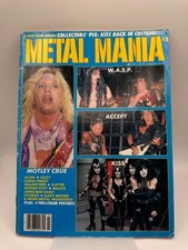 Metal Mania #3 Feb 1986 Motley Crue KISS WASP Accept Ozzy Slayer Vintage Metal picture