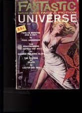 FANTASTIC UNIVERSE January 1960- Poul Anderson- Lester del Rey G picture