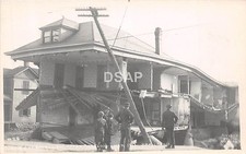 Ohio Postcard Real Photo RPPC 1913 HAMILTON Central Avenue After FLOOD Disaster picture