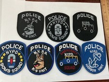 NYPD Police Special Unit collectable patch set Seven full size All New Low Price picture