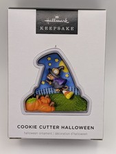 2024 Hallmark Ornament - Cookie Cutter Halloween Mouse Witch on Broom New in Box picture