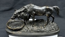 P.J. Mene Horse And Foul Sculpture picture