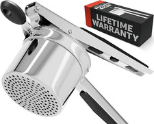 Large 15oz Potato Ricer, Heavy Duty Stainless Steel for Perfect Mashed Potatoes picture