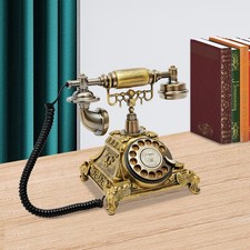 Vintage Rotary Dial Telephone Phone Working Vintage Retro Old Fashion Telephone picture