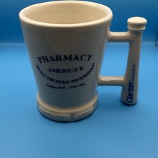 Claritin Loratadine Pharmacy Pharmacist Advertising Novelty Ceramic Mug 1990s picture