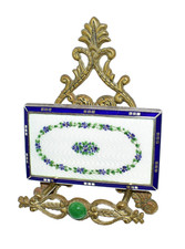 FABULOUS Antique STERLING ENAMEL GUILLOCHE Cigarette CASE *DIANA  HEAD* AUSTRIA picture