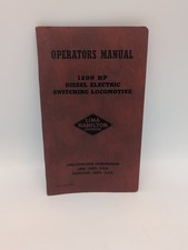 Vtg Lima Hamilton Operators Manual 1200 HP Diesel Electric Switching Locomotive picture