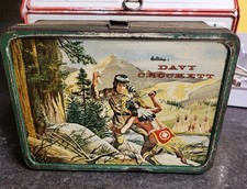 1955 Holtemp Davy Crockett Metal Lunch Box Vintage American Thermos Co. picture