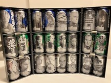 1999 Star Wars Episode 1 Complete Pepsi 24 Can Set in Collectors Display picture