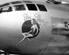 Boeing B-29 Superfortress Bomber “In The Mood” Nose Art WWII WW2 8x10 Photo 658c picture