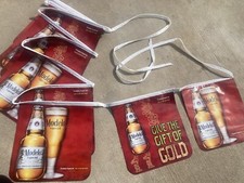 🔥New 14’ Long Modelo Gift Of Gold Vinyl Beer Party String Banner Sign picture