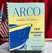 Vintage Rare Arco Paints 1961 Automobile Colors Enamels-Lacquers Many Automobile picture