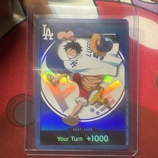 2026 ONE PIECE LOS ANGELES DODGERS MONKEY D LUFFY DON CARD  PROMO 7/2/26 picture