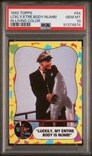 JIM CAREY 1992 Topps In Living Color Numb ROOKIE #54 PSA 10 picture