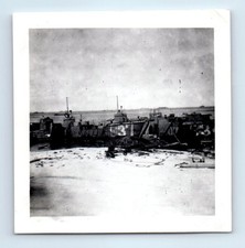 Old Vintage Square Photo USS LST-537 LANDING SHIP TANK LCM CRAFT MECHANIZED picture