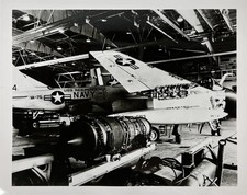 Vintage US Navy Military Aircraft Original 8x10 Kodak Photograph Aviation picture