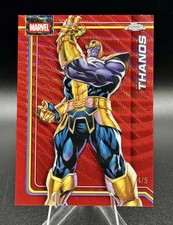 2026 Topps Chrome Marvel THANOS #174 Red Wave 4/5  picture