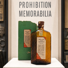 1933 Prohibition Medicinal Whiskey Bottle Box Special Old Reserve AMS Co Wilken picture